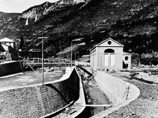 Presentación de la exposición fotografica del inicio de la construcción de las centrales Alto Cinca y Cinqueta